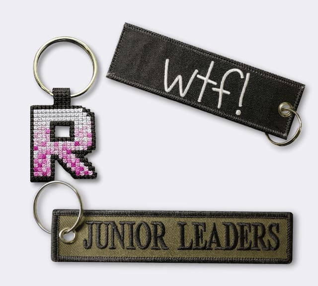 Embroidered Keyrings