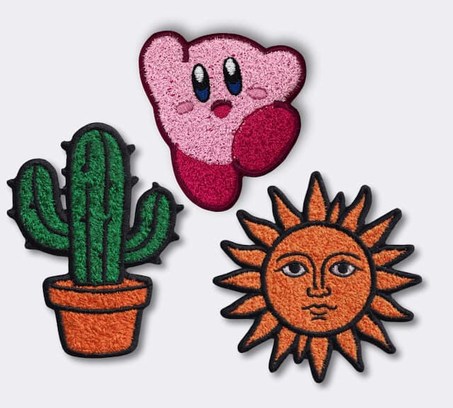 Faux Chenille Patches