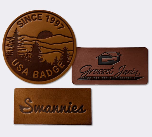 Faux Leather Patches