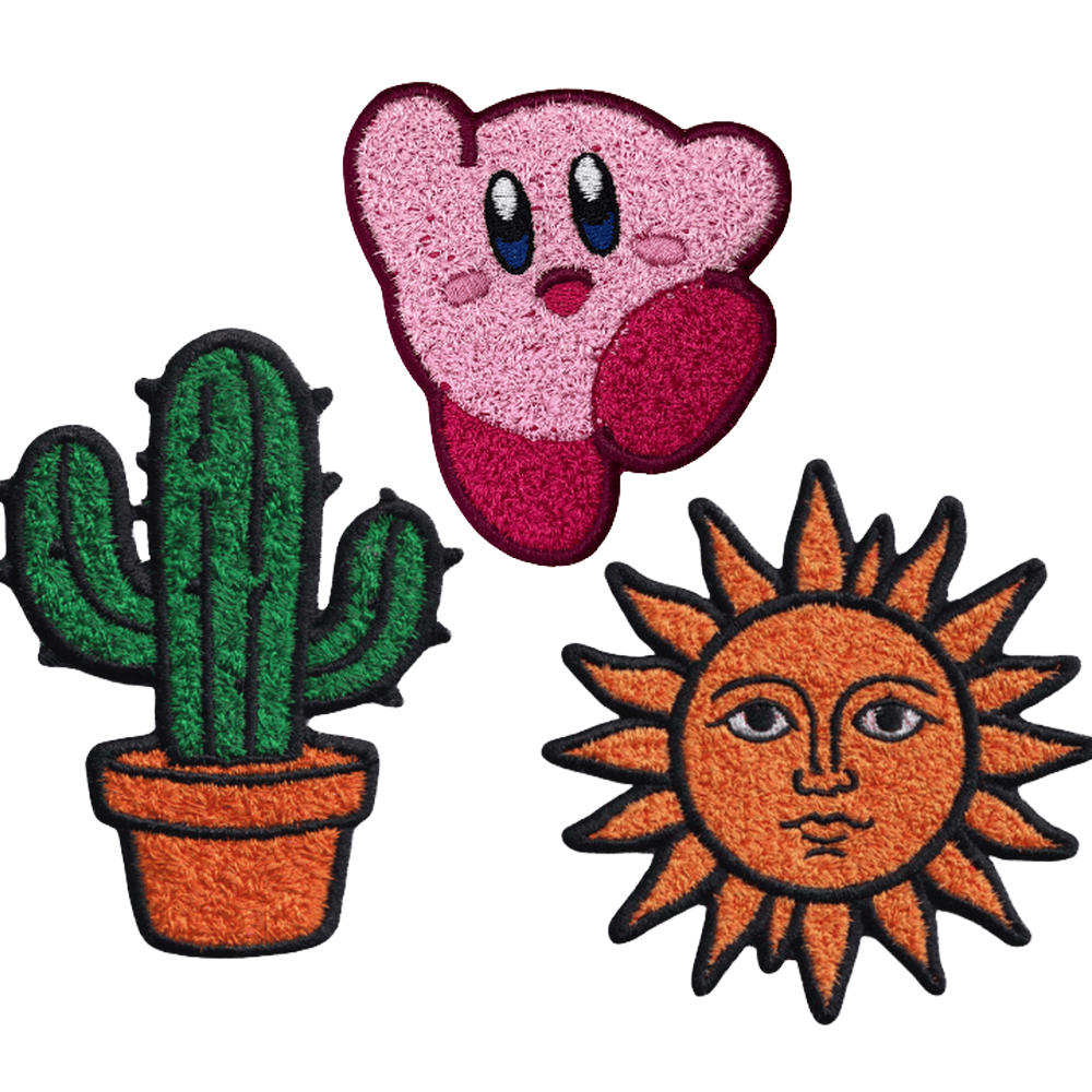 Faux Chenille Patches